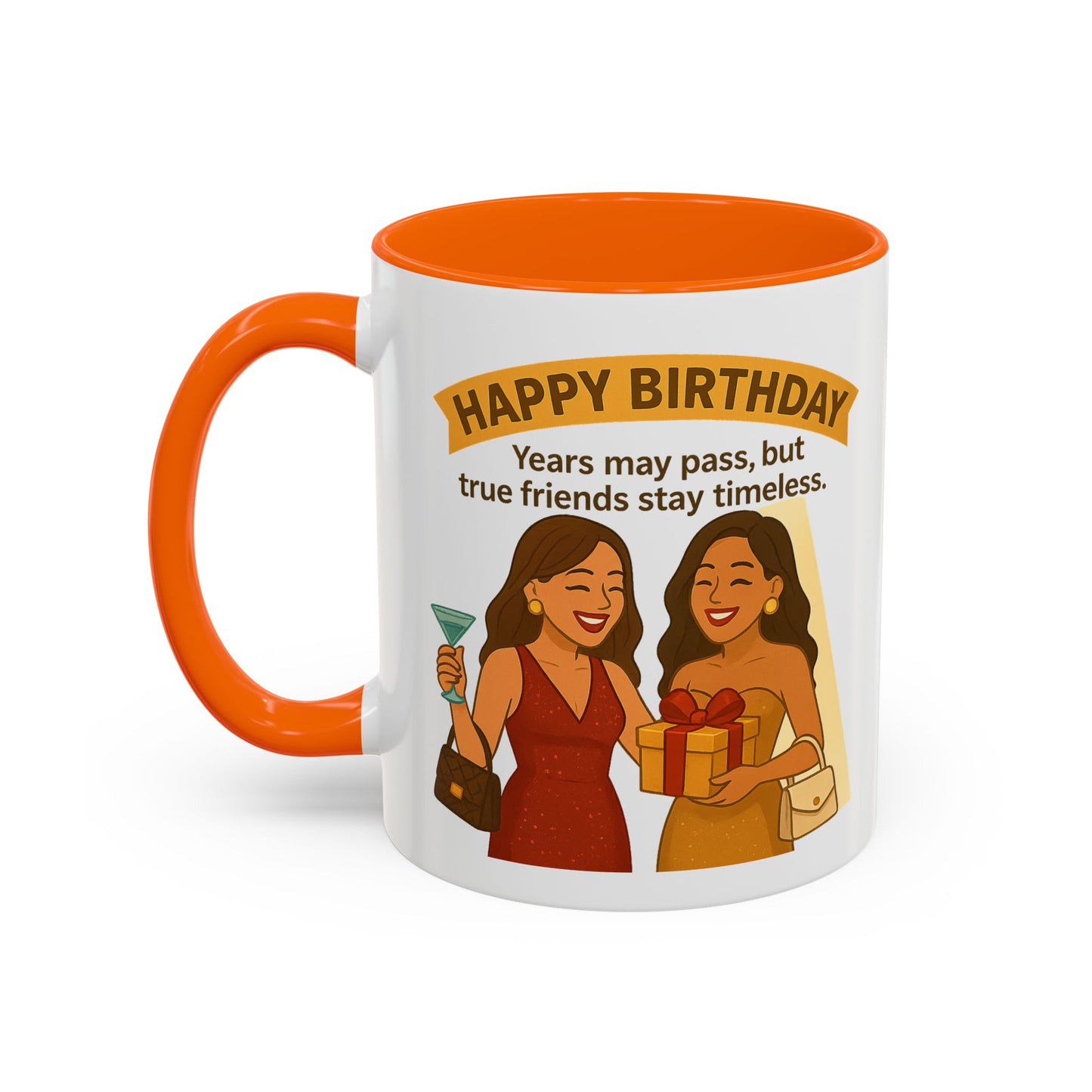 Timeless Birthday Accent Coffee Mug - Perfect Gift for Celebrations