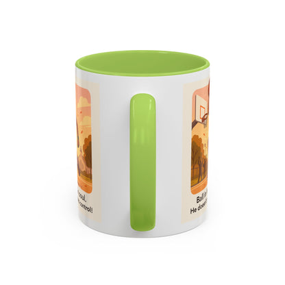Dynamic Basketball Coffee Mug - Motivational Sports