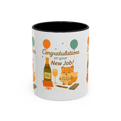 Congratulations New Job, Office Gift, Funny Coffee Cup