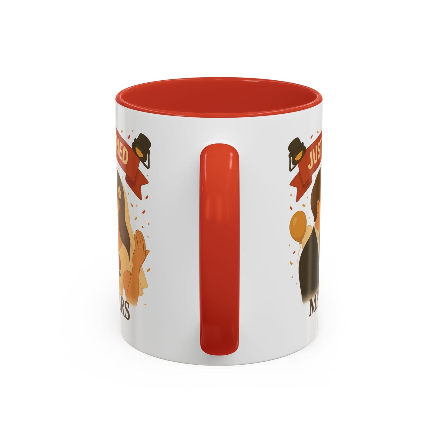 Just Married Coffee Mug | Wedding Gift | Newlywed Coffee Cup | Mr & Mrs Mug | Bride and Groom Drinkware