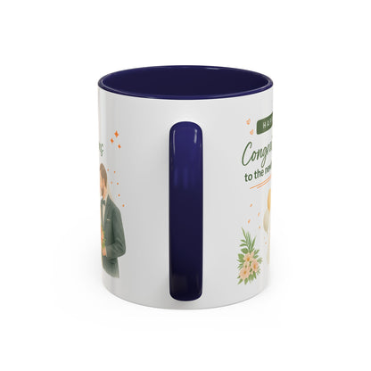 Personalized Wedding Congratulations Mug, Newlywed Gift, Custom Couples Cup, Bridal Shower Favor, Unique Wedding Keepsake