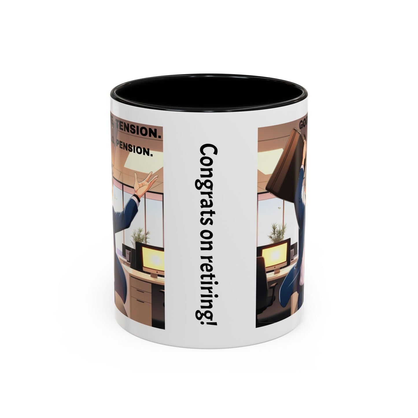 Retirement Celebration Coffee Mug - Goodbye Tension, Hello Pension!