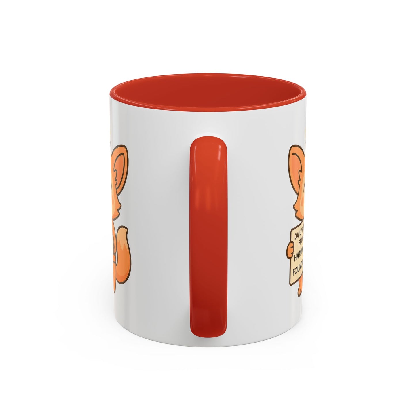 Cute Ms Mai Fox Inspirational Coffee Mug - Happiness is Found Within