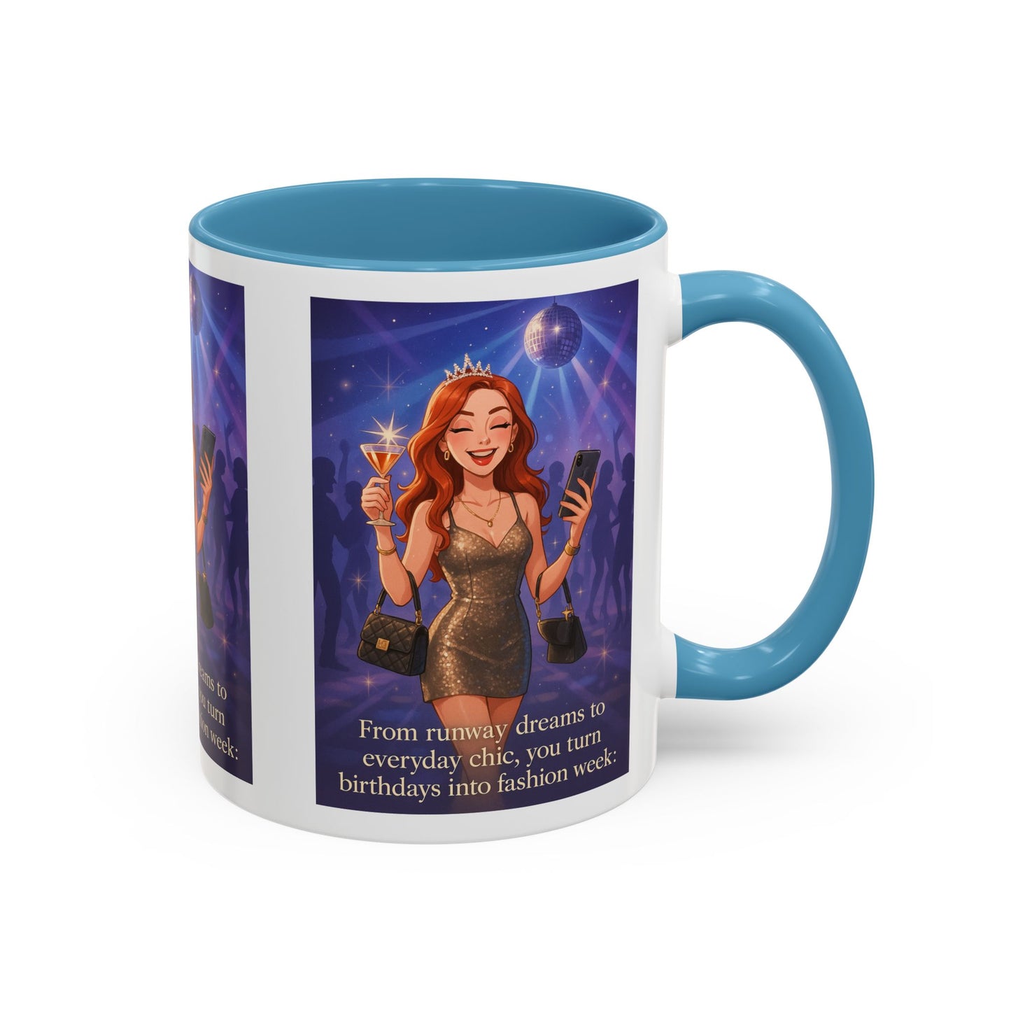 Chic Birthday Celebration Coffee Mug - Turn Birthdays into Fashion Week!