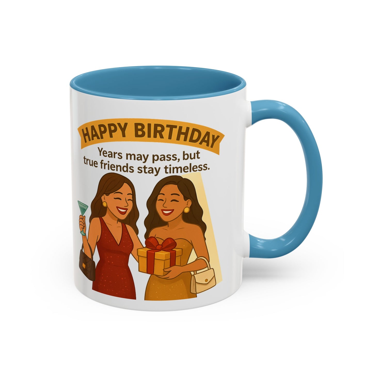 Timeless Birthday Accent Coffee Mug - Perfect Gift for Celebrations