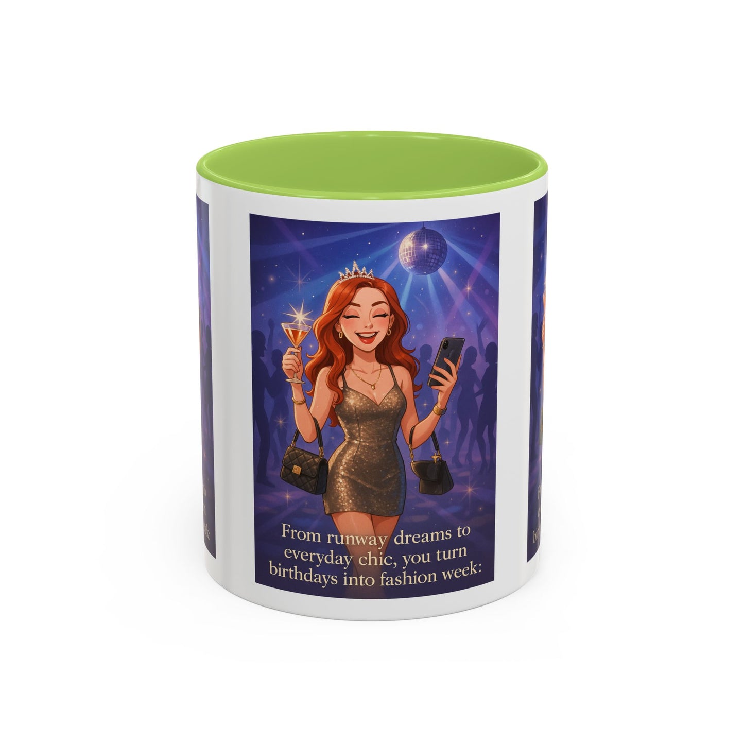 Chic Birthday Celebration Coffee Mug - Turn Birthdays into Fashion Week!