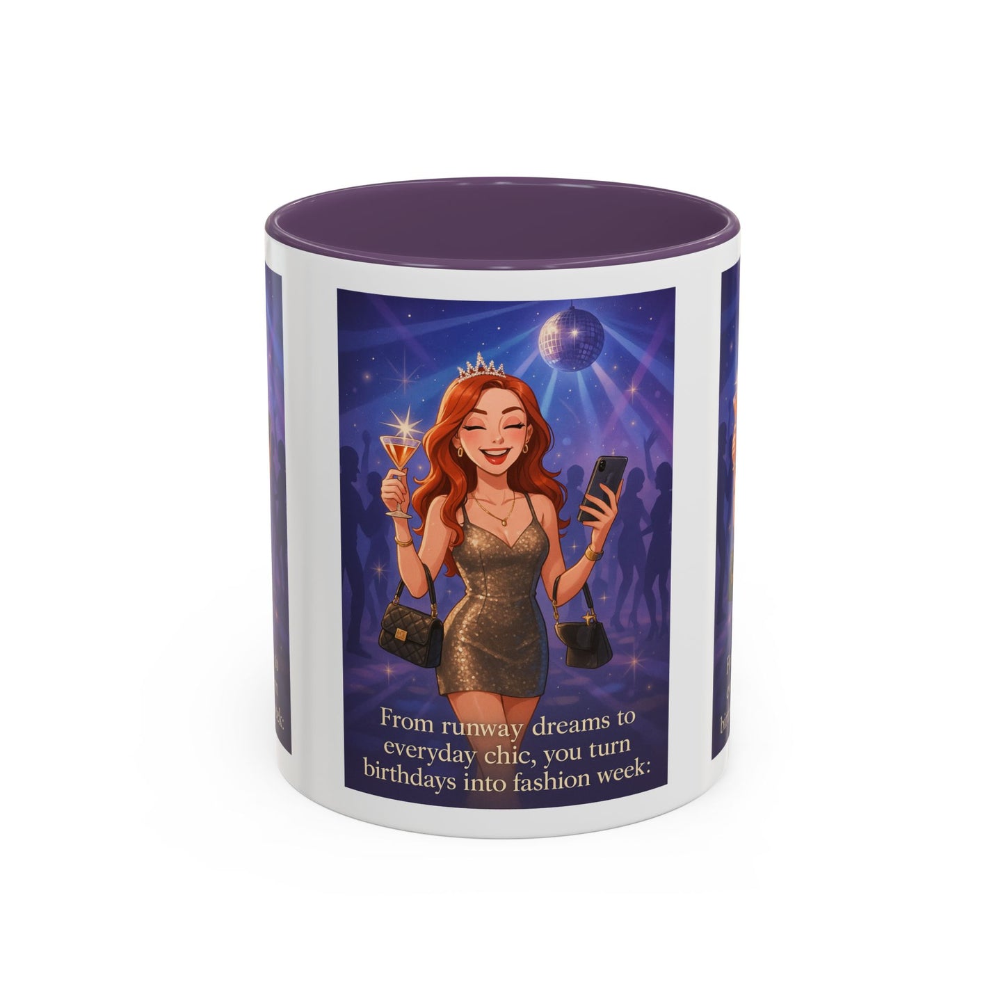 Chic Birthday Celebration Coffee Mug - Turn Birthdays into Fashion Week!