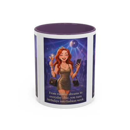 Chic Birthday Celebration Coffee Mug - Turn Birthdays into Fashion Week!