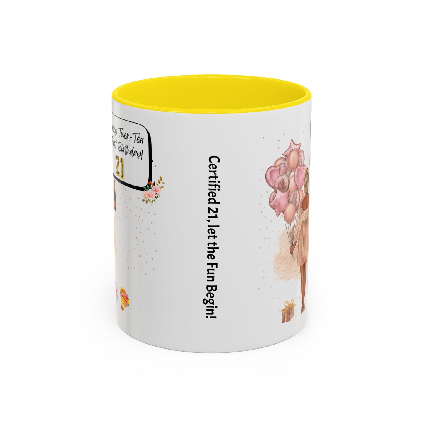21st Birthday Celebration Coffee Mug, Funny Gift for Turning 21