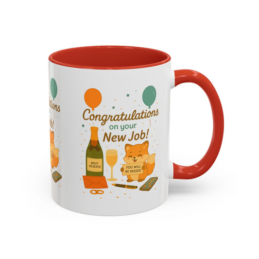 Congratulations New Job, Office Gift, Funny Coffee Cup