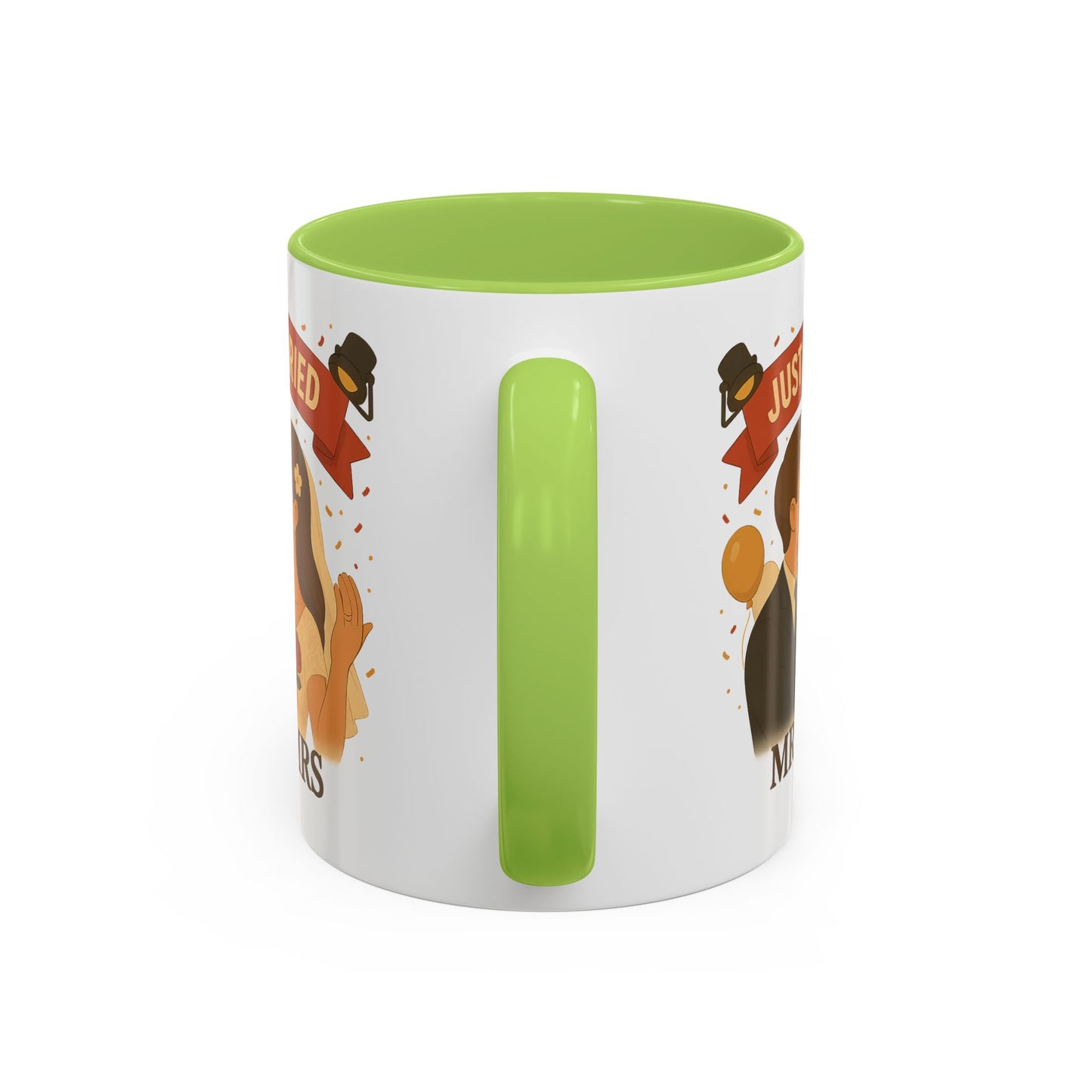 Just Married Coffee Mug | Wedding Gift | Newlywed Coffee Cup | Mr & Mrs Mug | Bride and Groom Drinkware