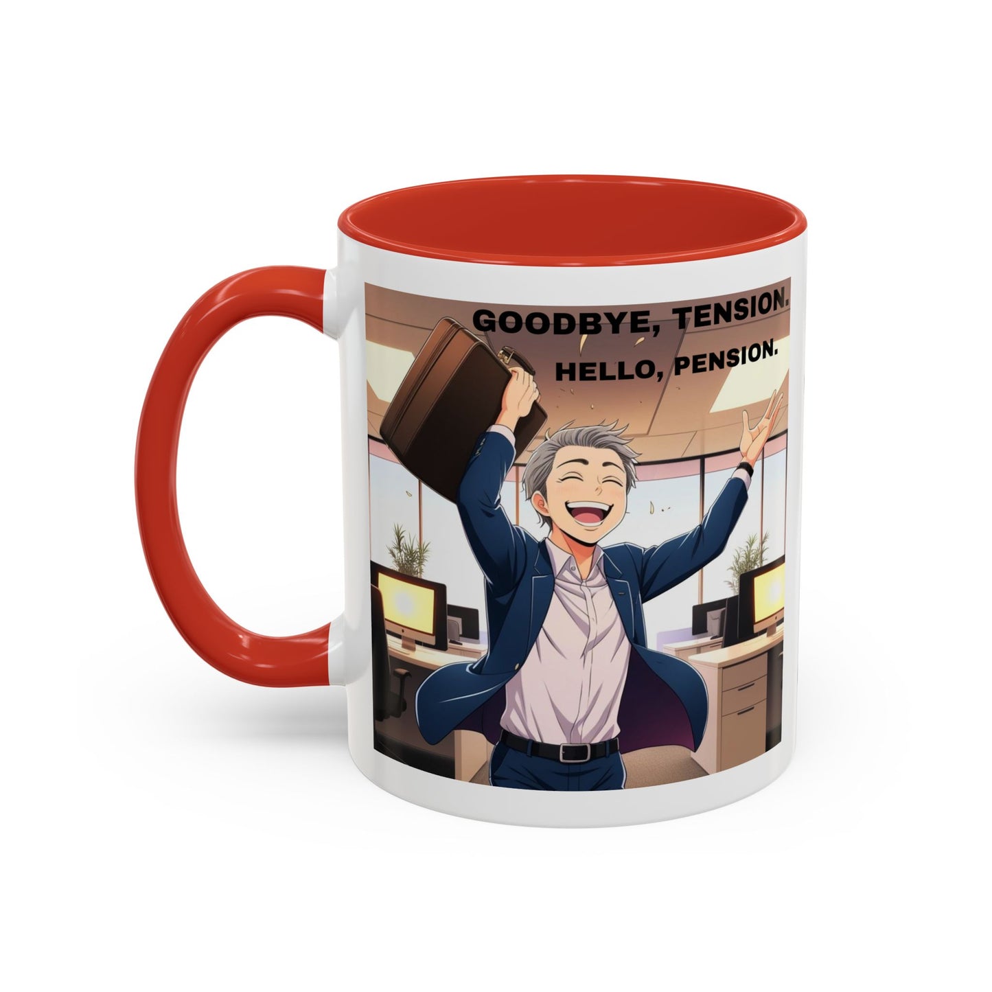 Retirement Celebration Coffee Mug - Goodbye Tension, Hello Pension!