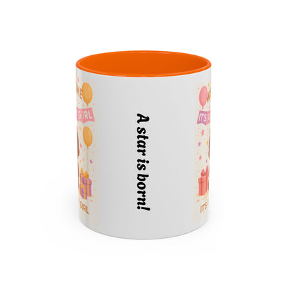 Welcome Baby Girl Coffee Mug | Cute Drinkware, Celebration Mug