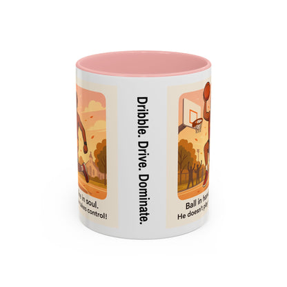 Dynamic Basketball Coffee Mug - Motivational Sports