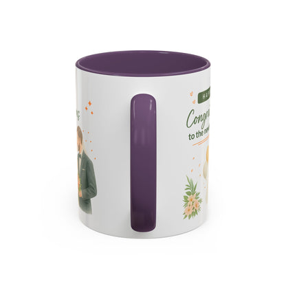 Personalized Wedding Congratulations Mug, Newlywed Gift, Custom Couples Cup, Bridal Shower Favor, Unique Wedding Keepsake