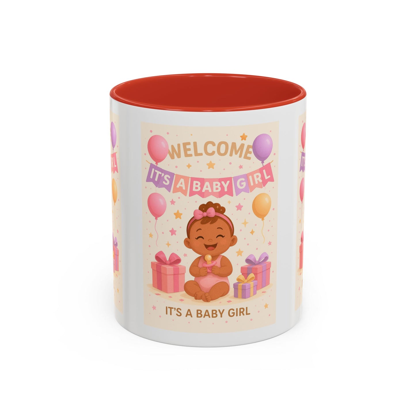Personalized Baby Girl Welcome Mug - Cute Baby Design