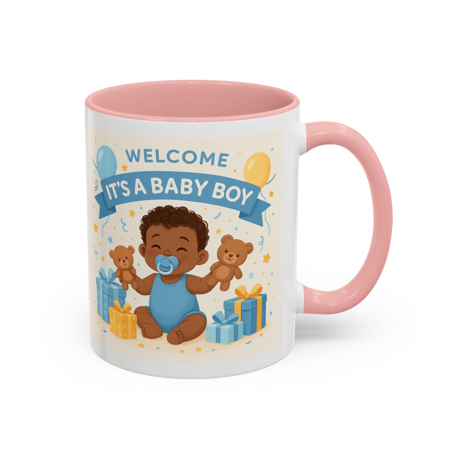 Baby Boy Announcement Coffee Mug, Newborn, Welcome Baby Boy Gift