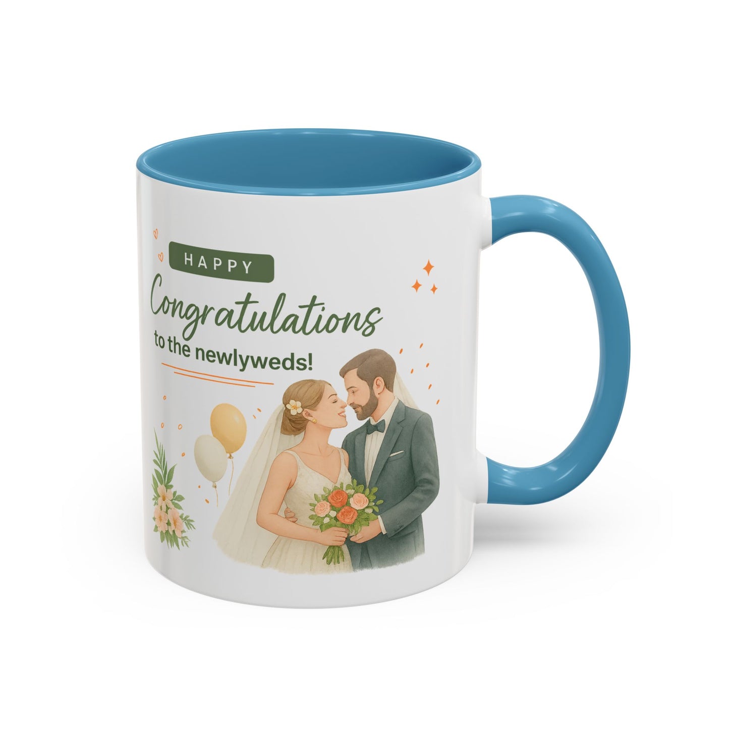 Personalized Wedding Congratulations Mug, Newlywed Gift, Custom Couples Cup, Bridal Shower Favor, Unique Wedding Keepsake