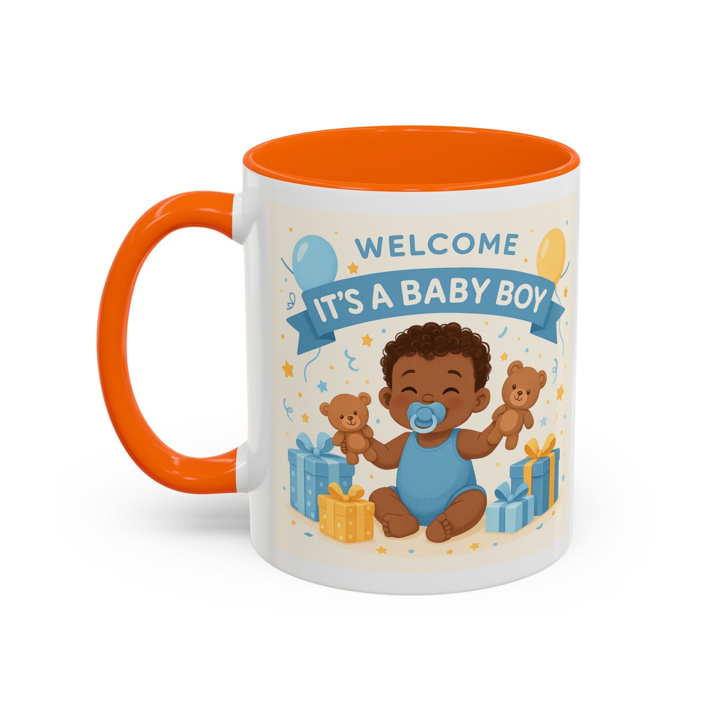 Welcome Baby Boy Coffee Mug - Born to Steal Hearts - Perfect Baby Shower Gift