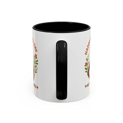 Happy Mother's Day Coffee Mug - Every Queen Deserves Her Day - Afro