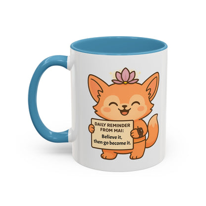 Cute Motivational Coffee Mug, Inspirational Gift, Daily Reminder from Mai Mug, Cat Lover Gift, Coffee Lover's Companion