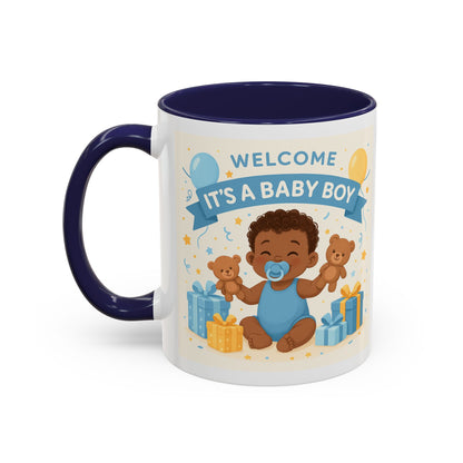 Welcome Baby Boy Coffee Mug - Born to Steal Hearts - Perfect Baby Shower Gift