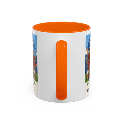 We came, We played, we conquered football Coffee Mug