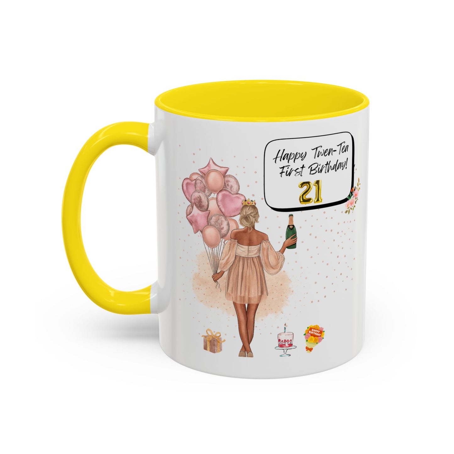 21st Birthday Celebration Coffee Mug, Funny Gift for Turning 21