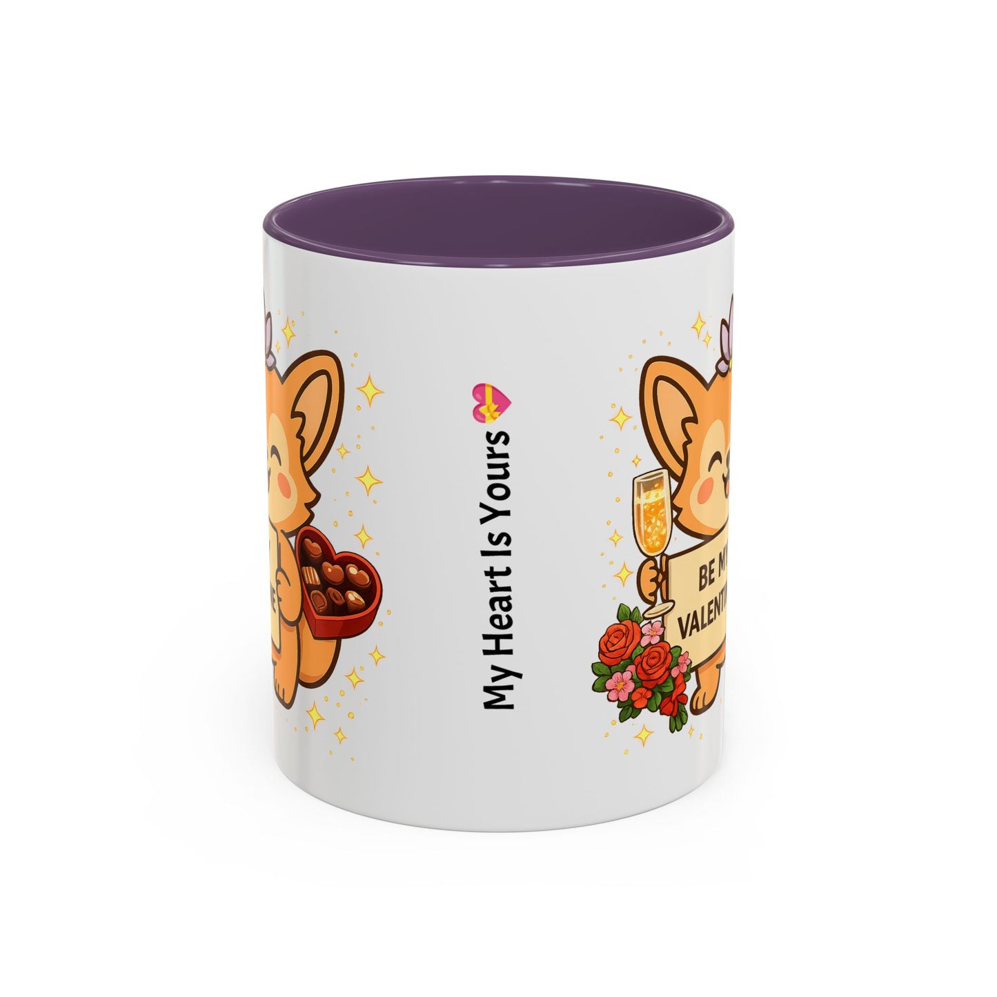 Valentine Coffee Mug  "Be My Valentine" Gift