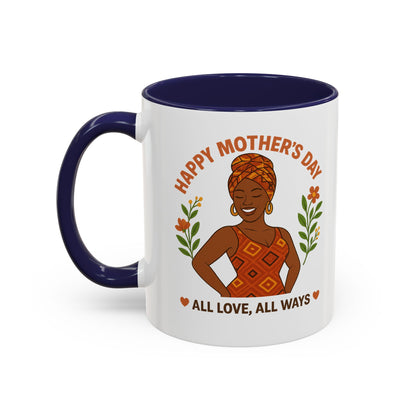 Happy Mother's Day Coffee Mug - Every Queen Deserves Her Day - Afro