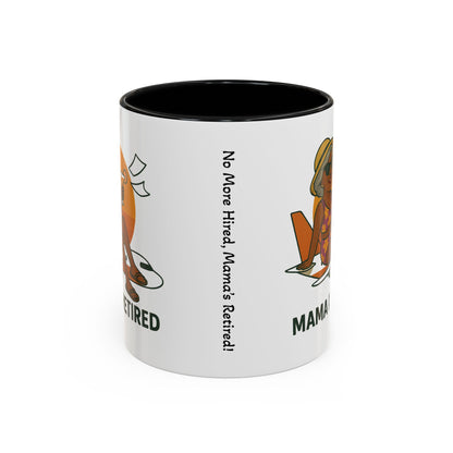 Charming Retired Mama Coffee Mug - Fun Gift for Retirement Celebration