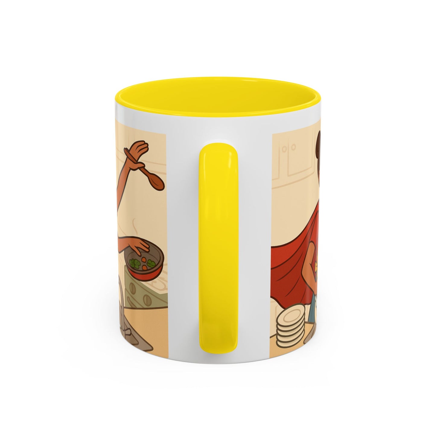 Super mom - Accent Coffee Mug (11, 15oz) - Mother's Day