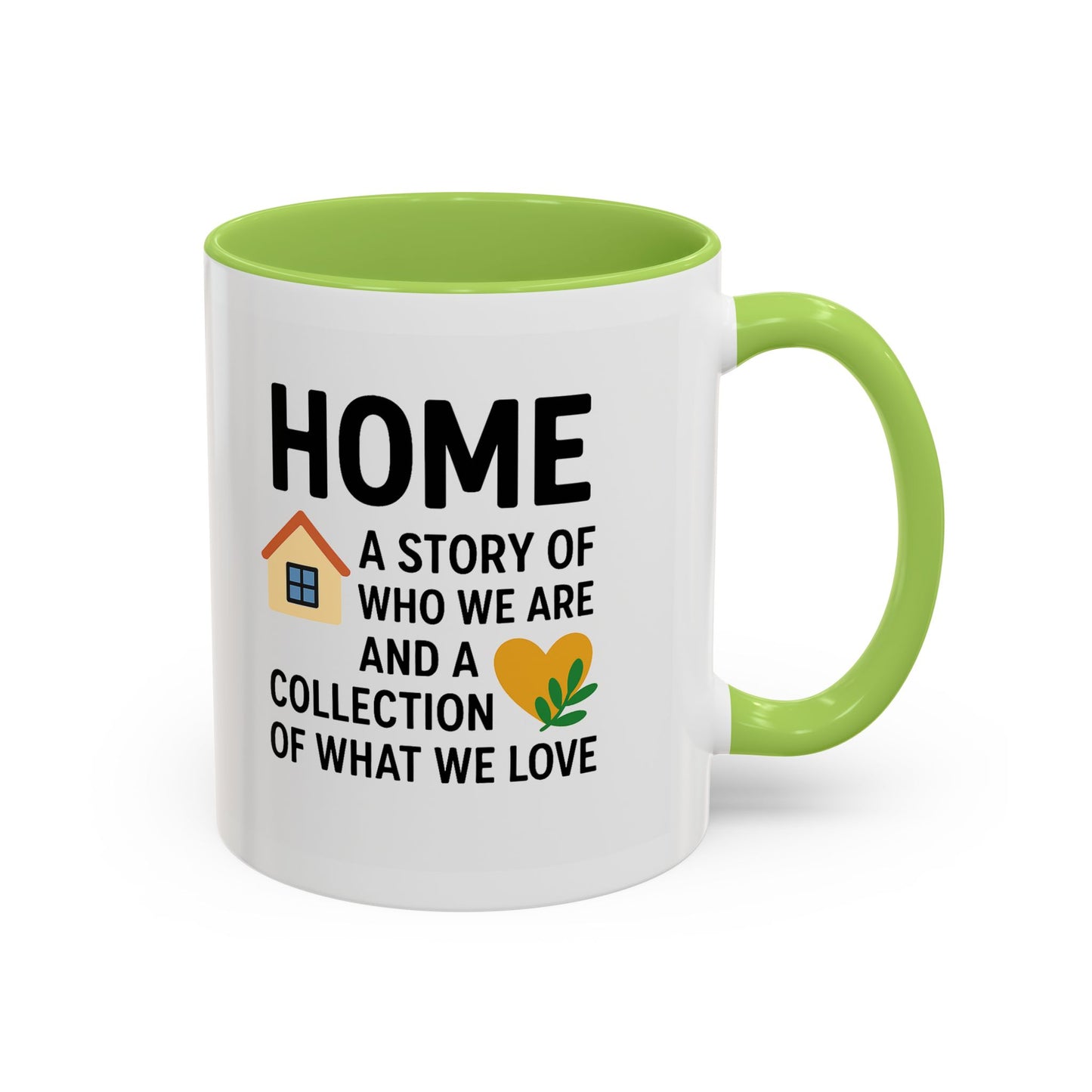 Home Story Accent Coffee Mug | 11 oz & 15 oz | Perfect Gift for New Homeowners