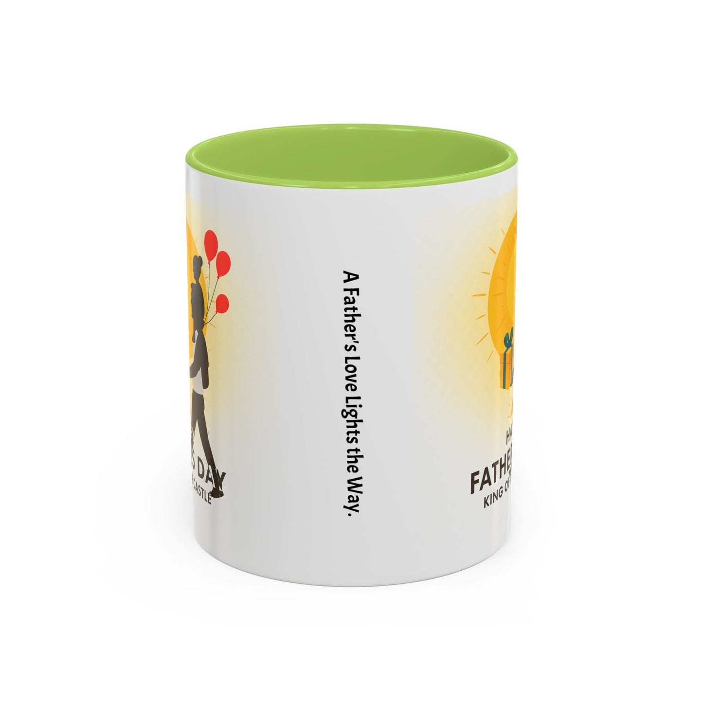 Father's Day Accent Coffee Mug - King of the Castle Design
