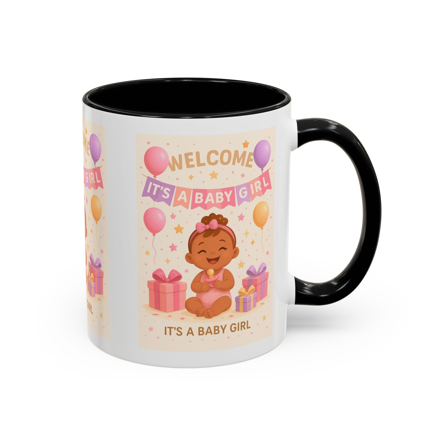 Personalized Baby Girl Welcome Mug - Cute Baby Design