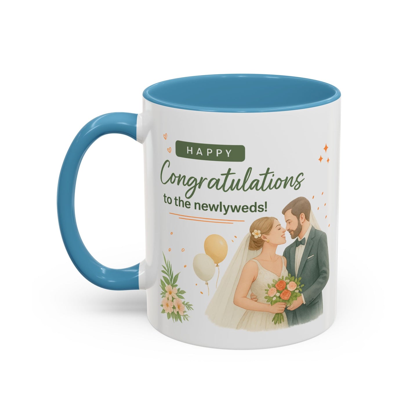 Personalized Wedding Congratulations Mug, Newlywed Gift, Custom Couples Cup, Bridal Shower Favor, Unique Wedding Keepsake