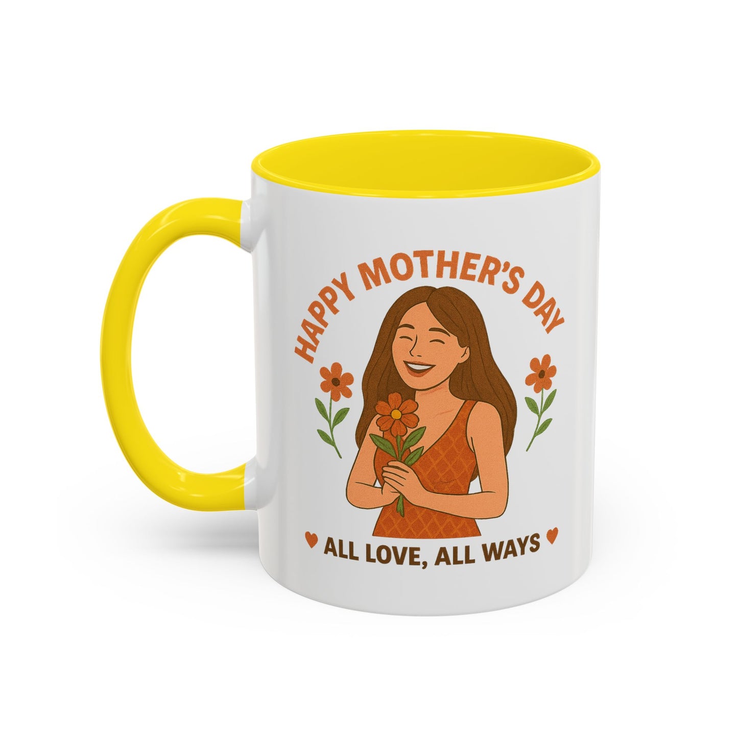 Mother's Day Accent Coffee Mug - All Love, All Ways - Perfect Gift for Moms