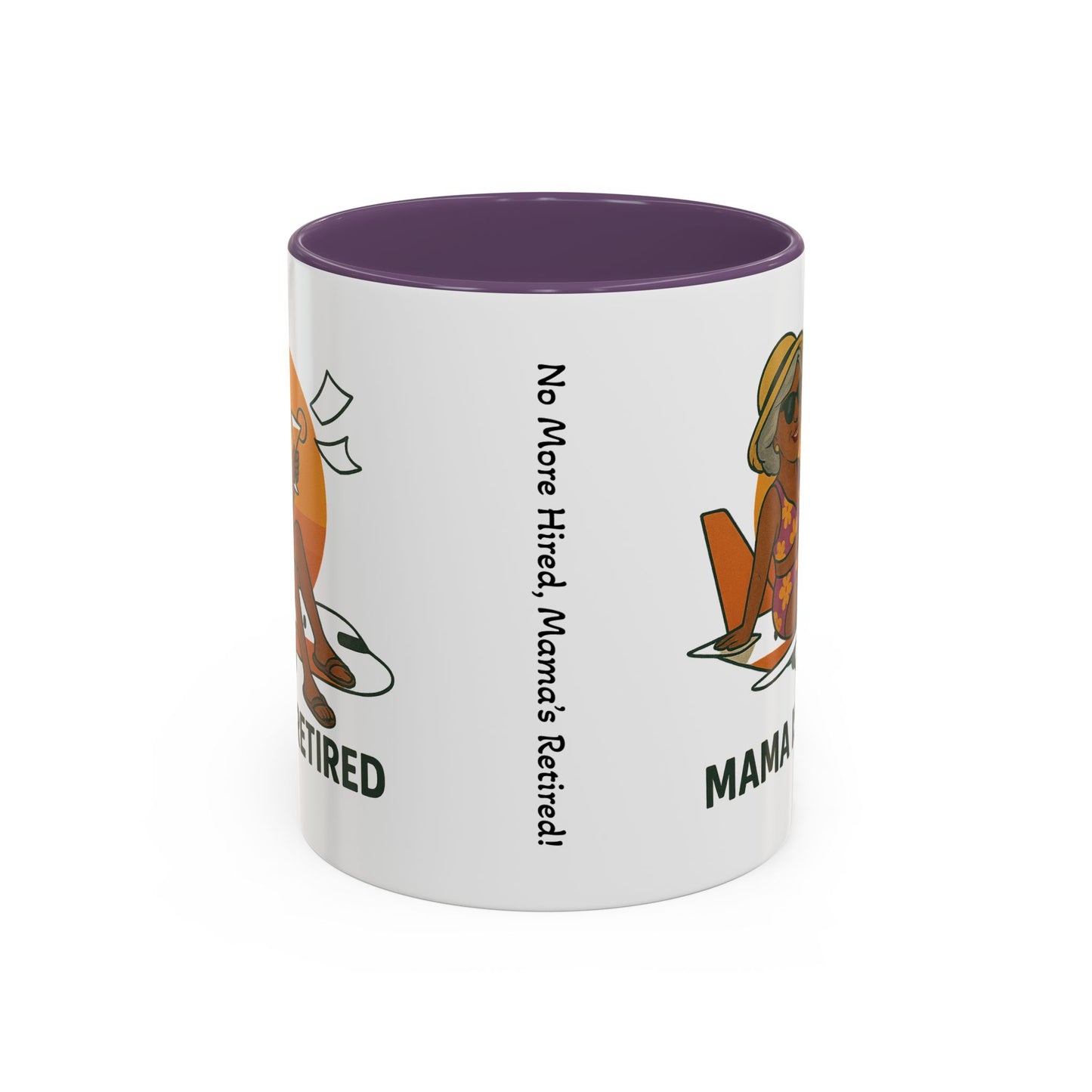 Charming Retired Mama Coffee Mug - Fun Gift for Retirement Celebration