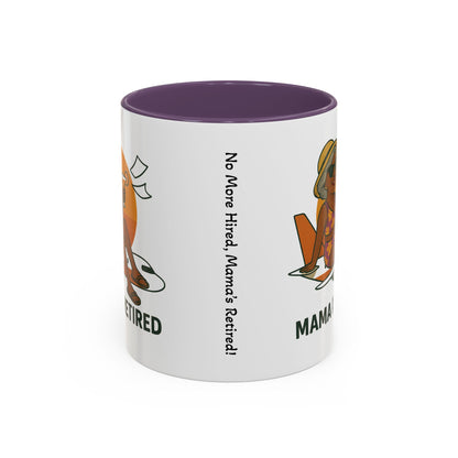 Charming Retired Mama Coffee Mug - Fun Gift for Retirement Celebration