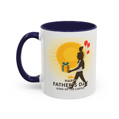 Father's Day Accent Coffee Mug - King of the Castle Design