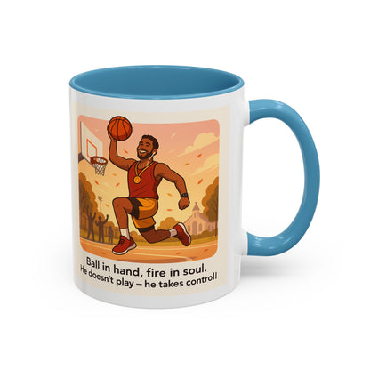 Dynamic Basketball Coffee Mug - Motivational Sports