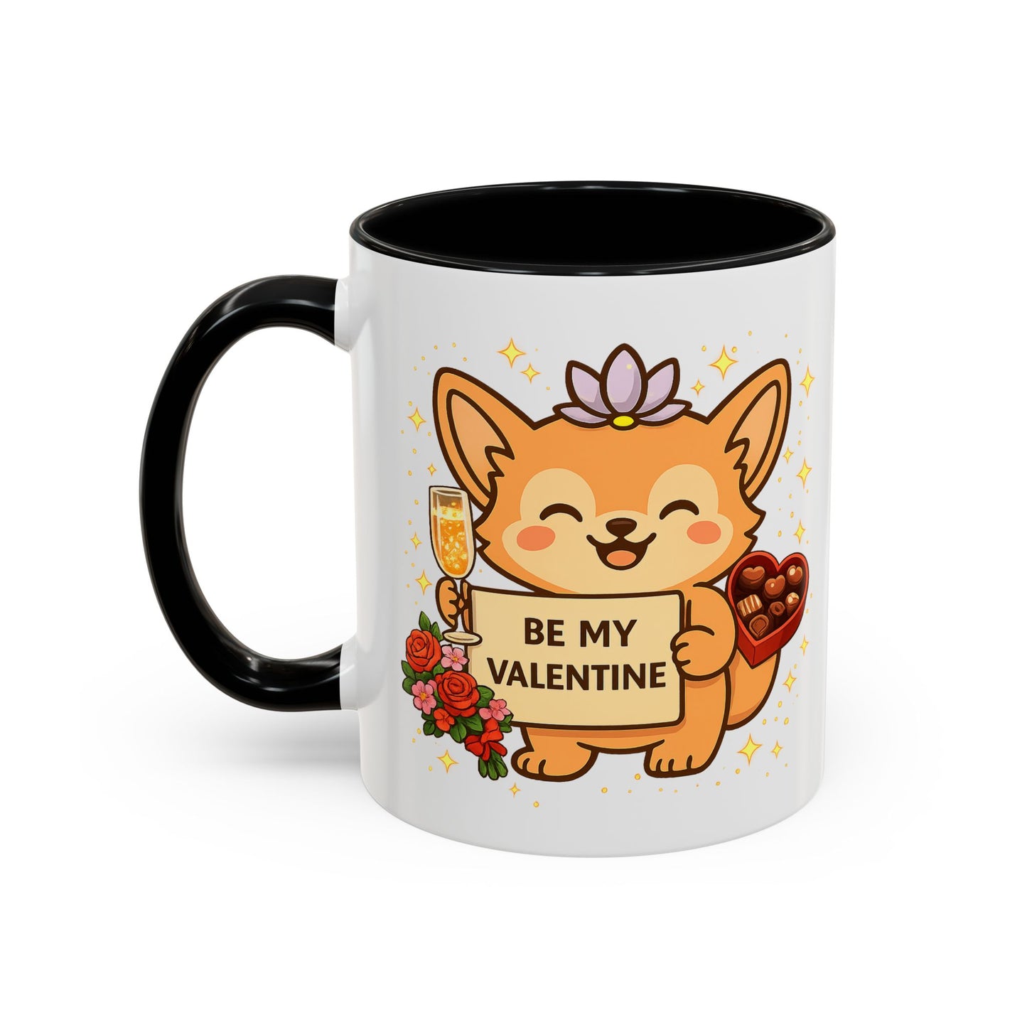 Valentine Coffee Mug  "Be My Valentine" Gift