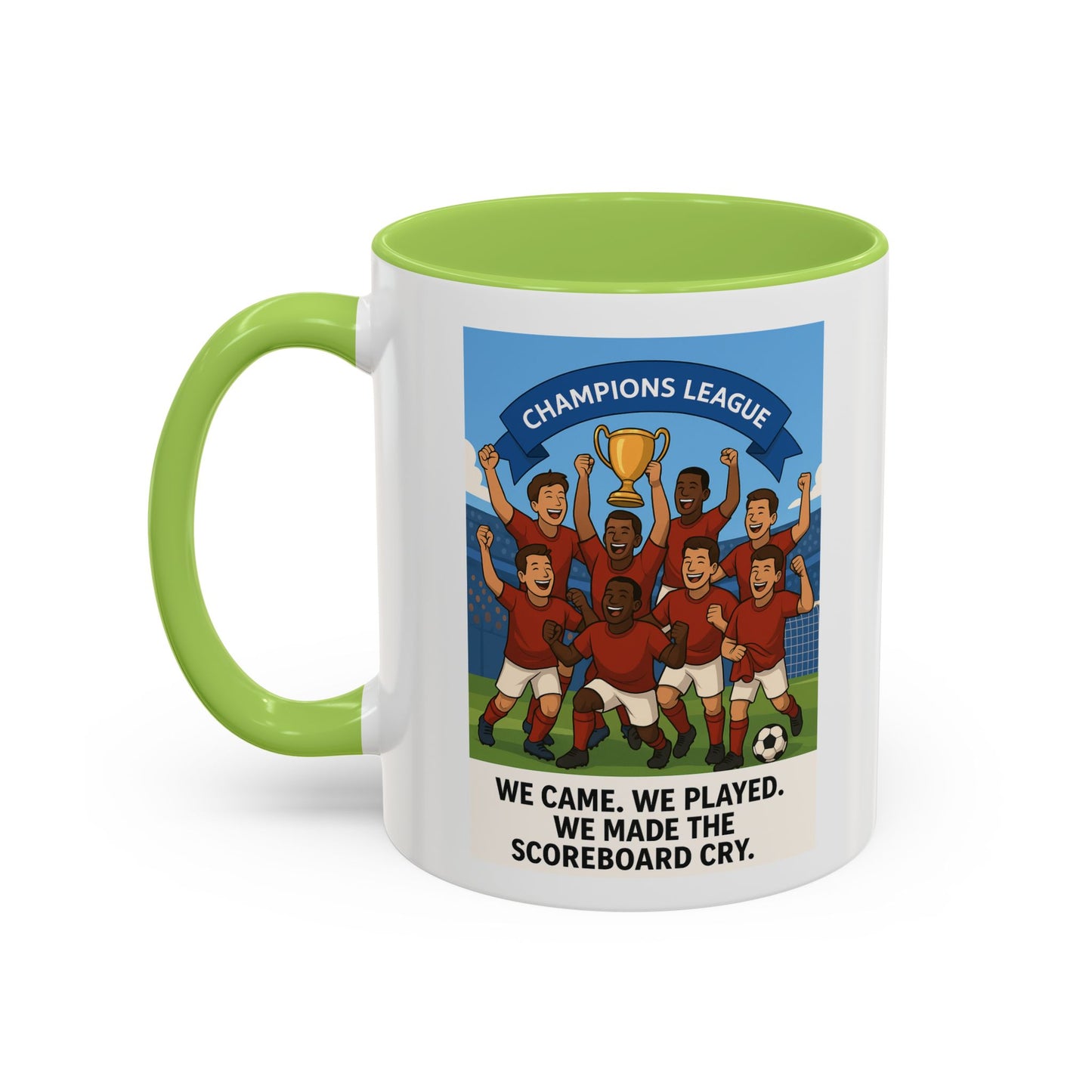 We came, We played, we conquered football Coffee Mug