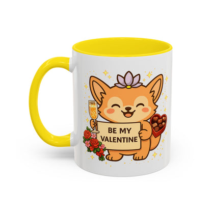 Valentine Coffee Mug  "Be My Valentine" Gift