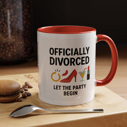 Officially Divorced Coffee Mug - Celebrate Freedom, Divorce Party Mug, Gift for Her, Sassy Humor, New Beginnings