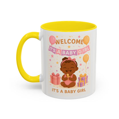 Welcome Baby Girl Coffee Mug | Cute Drinkware, Celebration Mug