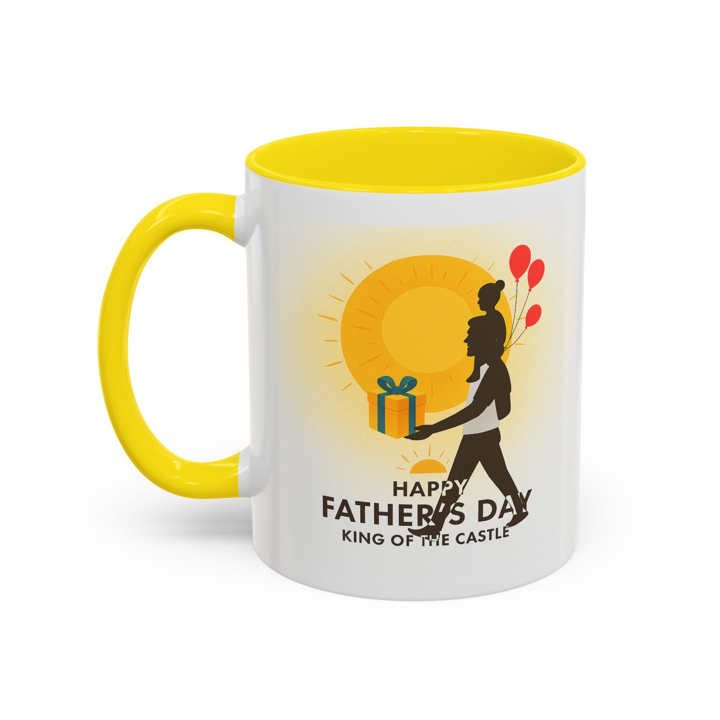 Father's Day Accent Coffee Mug - King of the Castle Design