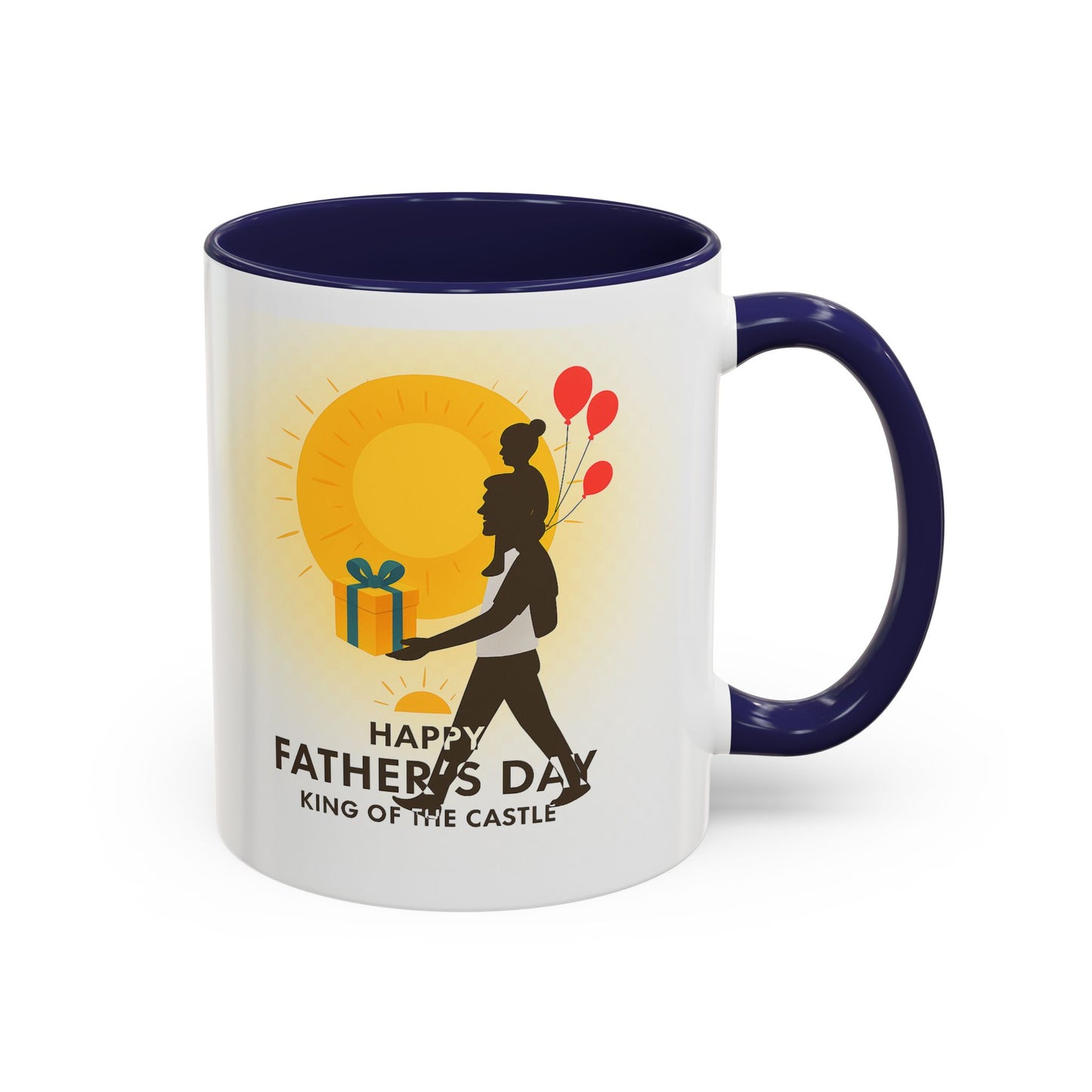 Father's Day Accent Coffee Mug - King of the Castle Design