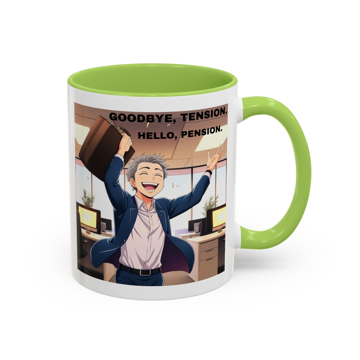 Retirement Celebration Coffee Mug - Goodbye Tension, Hello Pension!