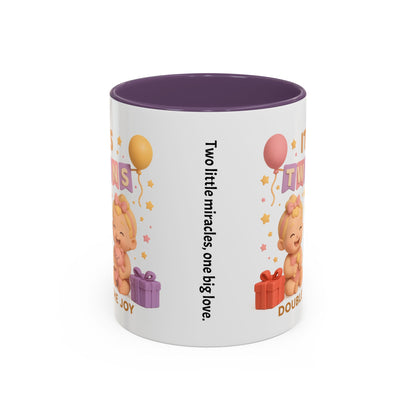 Twins girls - Celebration Coffee Mug - Double the Joy